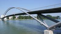Dreiländerbrücke in Weil am Rhein und Huningue